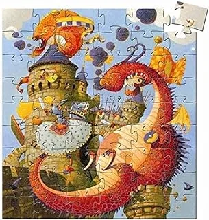 Vaillant & The Dragon Silhouette Puzzle - 54pcs