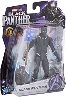 MGA Entertainment Marvel Black Panther Marvel Studios Legacy Collection Black Panther Toy, 6-Inch-Scale Collectible Action Figure, Toys for Kids Ages 4 and Up