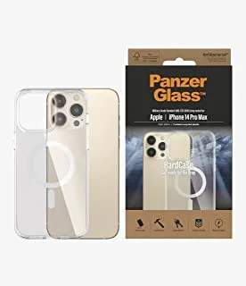 PanzerGlass HardCase MagSafe for Apple iPhone 14 Pro Max (6.7' 2022) - Drop Protection Hard Cover w/AntiMicrobial, Slim & Lightweigt, Compatible, Anti-Scratch, Anti-Yellowing Clear