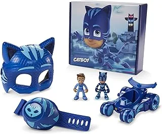 PJ MASKS Catboy Power Pack Preschool Toy Set with 2 Action Figures, Vehicle, Wristband, and Costume Mask for Kids Ages 3 and Up