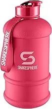 Shakesphere Hydration Jug, 1.3 Liter Capacity, Matte Pink/White Logo