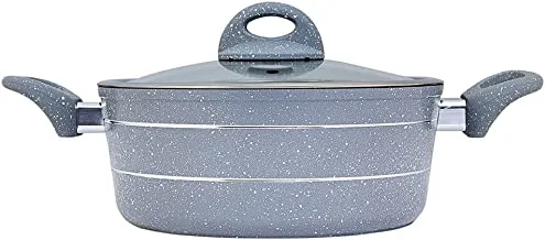 Royalford Smart Casserole with Glass Lid, 24 x 10 cm/3.8 mm