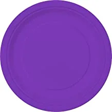 Neon Purple Round Plate 7