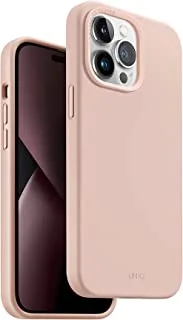 Uniq hybrid iphone 14 pro max lino blush pink case