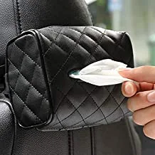 Sanbo Leather Tissue Holder (Black)