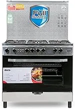 Dora Gas Oven with 5 Burners | Model No DGCU90A with 2 Years Warranty