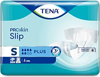 TENA Slip Plus, Incontinence Adult Diapers, Small, 30 Pieces