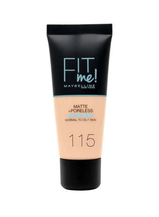 MAYBELLINE NEW YORK Fit Me Matte and Poreless Liquid Foundation 115 Ivory