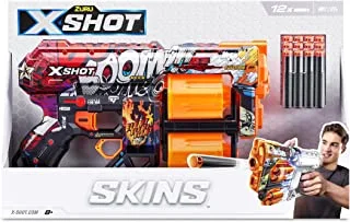 X-shot excel skins dread boom, fire distances of up to 27m / 90 feet, 12x air pocket technology foam darts