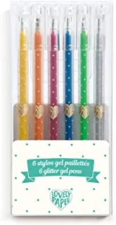 Gel Pens 6 Glitter Gel Pens