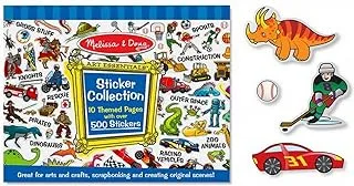 Melissa and Doug 10 Themed Pages 500+ Stickers Collection Book, Blue