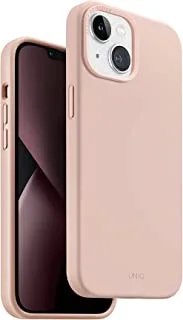 Uniq Hybrid iPhone 14 Lino Blush Pink Case