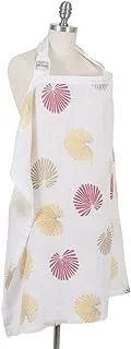 Bebe au Lait Premium Muslin Nursing Cover, Lightweight and Breathable, Open Neckline, One Size Fits All - Palma