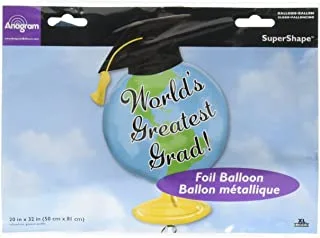 Greatest Grad Globe SuperShape Foil Balloon