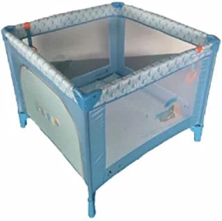 Amla Care Square Baby Lock Play Bed, Blue