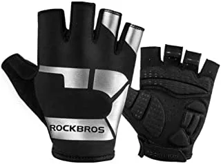 Rockbros S220-2XL Half Finger Cycling Gloves for Unisex, 2X-Large