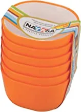 Nayasa Microfresh Square Bowl Set 6-Pieces, Assorted Colors