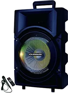 Olsenmark Rechargeable Party Speaker with Disco Lights | Model No OMMS1178 with 2 Years Warranty