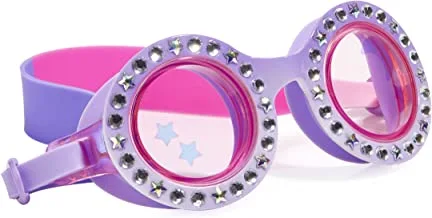 Moon Themed Swimming Goggles For Kids by Bling2o - Anti Fog, No Leak, Non Slip and UV Protection - Fun Water Accessory Includes Hard Case