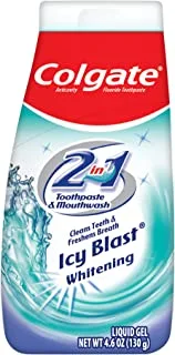Colgate Toothpaste & Mouthwash 2in1 Icy Blast Fresh Breath Toothpaste 130g