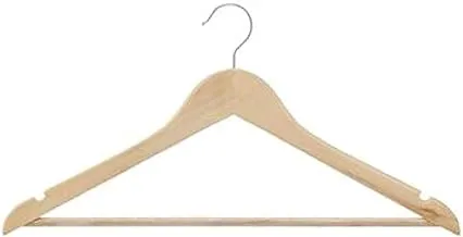 Hema 6 Pack Beige Wooden Hangers