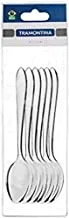 Tramontina Satri Stainless Steel Table Spoon 6-Pieces Set, Silver