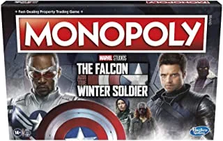 لعبة Monopoly: The Falcon and the Winter Soldier Edition من Marvel Studios لـ 2-6 لاعبين للأعمار من 14 عامًا فما فوق
