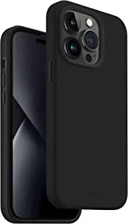 Uniq Hybrid iPhone 14 Pro Lino Midnight Black Case