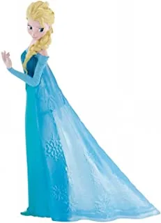 Bullyland Disney Frozen Snow Queen Elsa Figurine Cake Topper Toy Collectible, Blue 4.1 inches 3.4 x 2 12961