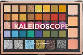 Profusion cosmetics kaleidoscope 42 shade palette bright colors matte shimmer satin colorful eyeshadow makeup pallete long lasting and pro pigment silky powder eye shadow