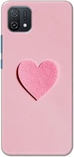 Khaalis Love themed Pink matte finish designer shell case back cover for Oppo A16k - K208170