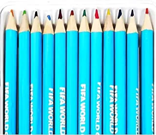 طقم أقلام رصاص ملونة من فيفا 2022 ، الأرجنتين ، 12 قطعة