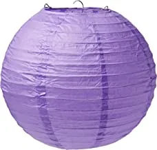New Purple Round Paper Lanterns 9.50in 3pcs