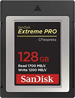 SanDisk Extreme PRO CFexpress Card Type B, 128GB, 1700MB/s Read, 1200MB/s Write