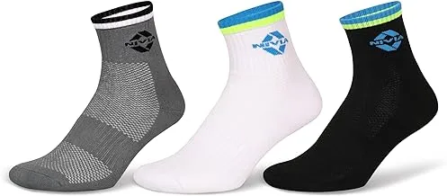 NIVIA Foot Compress Sports Socks Ankle (Pack OF3)