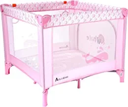 Amla Care Square Baby Lock Play Bed, Pink