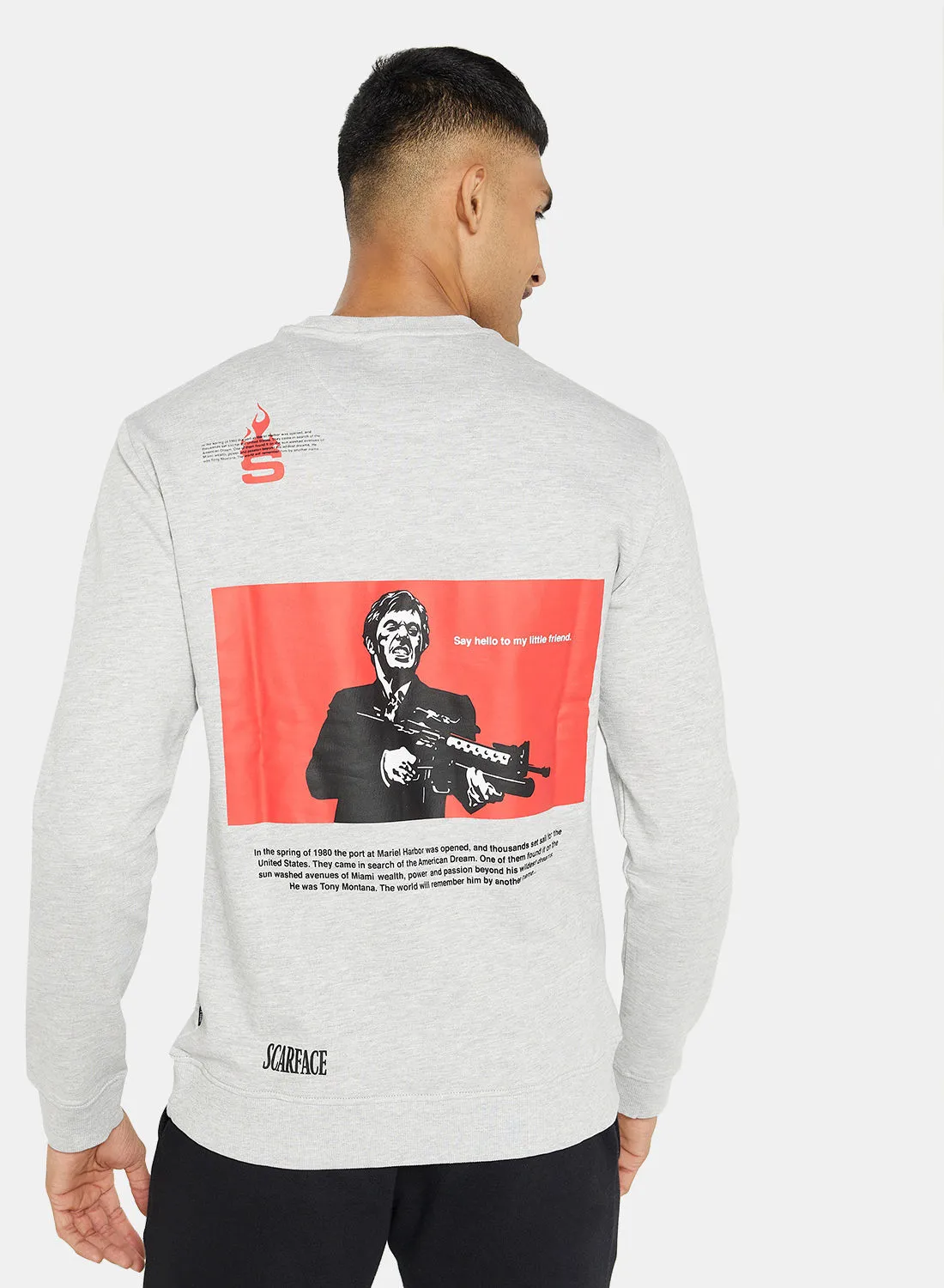 Only & Sons Scarface Crew Neck Sweatshirt