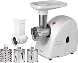 SENCOR - Meat Grinder, Quick and easy mincing of various types of meat, Blade and discs made from durable steel, The Auger is made from a solid aluminum, 1500W, SMG 4382, 2 yrs replacement Warranty