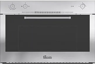 Baumatic 90cm Built-in Gas Oven With Gas Grill 125 Liters, Stainless Steel