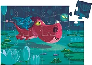 Djeco Edmond the Dragon Silhouette Puzzle - 24pcs - DJ07214