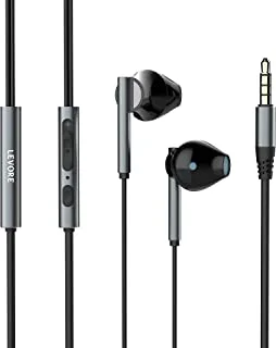 Levore Wired earphones WITH 3.5MM Connector - Black