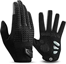 Rockbros S169-1BGR-XXL Cycling Gloves for Unisex, 2X-Large, Black/Gray