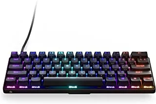 SteelSeries Apex 9 Mini - Mechanical Gaming Keyboard – Optical Switches – 2-Point Actuation – Compact Esports Mini 60% Form Factor – Hotswappable Switches - American QWERTY Layout