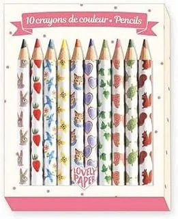 10 Aiko Mini Coloured Pencils