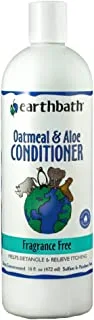 Earthbath Natural Oatmeal And Aloe Conditioner Fragrance Free, White, 16Oz