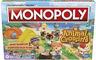 لعبة مونوبولي أنيمال كروسينج إصدار نيو هورايزونز للأطفال من سن 8 سنوات فما فوق ، لعبة ممتعة للعب