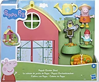مجموعة لعب Peppa Pig Peppa'S Adventures Peppas Garden House - تتضمن شخصية واحدة ، 5 ملحقات ، مع مقبض للحمل للسفر ، مناسبة للأعمار من 3 سنوات فما فوق ، F36585L0