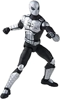Spider-man marvel legends series 6-inch spider-armor mk i action figure toy, includes 4 accessories: 2 alternate hands and 2 web fx