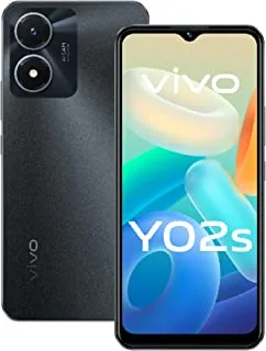 vivo Y02s 4G Dual Sim (Flourite Black, 3GB RAM, 32GB) 8MP Rear Camera | 5000 mAh Battery | Multi-Turbo 5.5 | Face Wake | Aura Screen Light