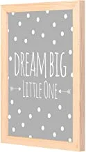 LOWHA Drean Big Little one Wall Art with Pan Wood framed Ready to hang for home, bed room, office living room Home decor hand made wooden color 23 x 33cm By LOWHA